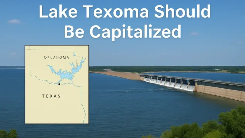 Learn why Lake Texoma should be capitalized in writing